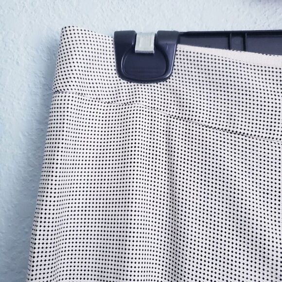 Armani Collezioni Off White Black Diamond Wool Blend Slacks - Picture 5 of 10